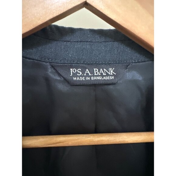 Jos A Bank Suit Mens 40R Charcoal Gray Wool Classic Blazer 33x329 Pants Set FLAW - Picture 16 of 16